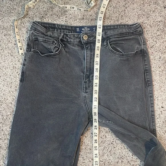 Hollister Black Ultra High Rise Vintage Stretch Wide Leg Jean‎ Size 13R/W31/L31 - Picture 7 of 7